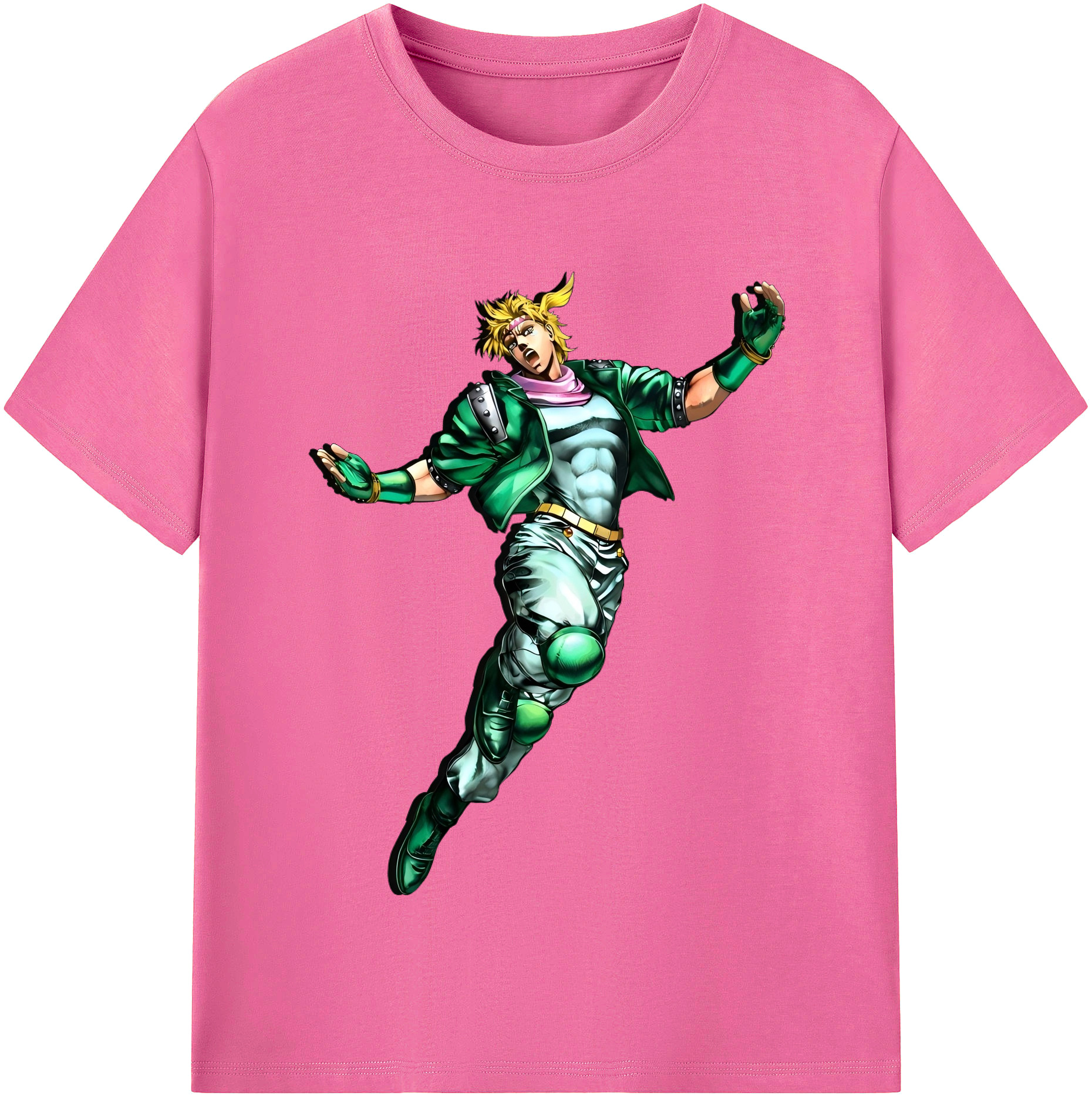 （画像用） ジョジョの奇妙な冒険 ディオ?ブランドー JoJo's Bizarre Adventure Dio Brando レディースカジュアルプリントTシャツ（綿100％）